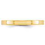 14k Yellow Gold 2.5mm Lightweight Flat Wedding Band Size 8