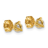 14k Yellow Gold 2/3 ctw Lab Grown Diamond VS+ F+ Round 3 Prong Heavy Wt. Stud Earrings - EM-E4FDA046-3927