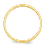 14k Yellow Gold 3mm Half-Round Wedding Band Size 9
