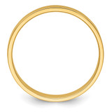 14k Yellow Gold 3mm Lightweight Flat Wedding Band Size 9.5