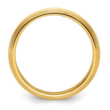 14k Yellow Gold 5mm Double Milgrain Comfort Fit Wedding Band Size 10