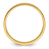 14k Yellow Gold 5mm Lightweight Flat Wedding Band Size 7.5