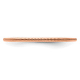 10K Rose Gold 1.2mm Milgrain Stackable Band Size 10