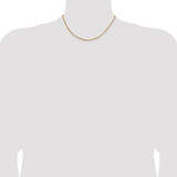 14K 16 inch 1.9mm Box with Lobster Clasp Chain