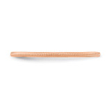 10K Rose Gold 1.2mm Milgrain Stackable Band Size 8.5