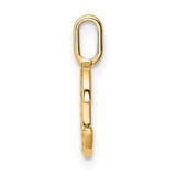 14K Yellow Gold Diamond Letter C Initial Pendant