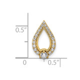 14k Yellow Gold Diamond Pendant - PM-9B85CDFD-5439