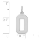 14kw  Medium Polished Number 0 Charm