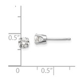 14kw .60ct I1 J-K Diamond Stud Push-on Post Earrings