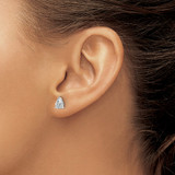 14kw .75 ct Pear 3 Prong Earring Mountings