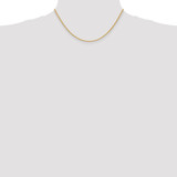 14K 16 inch 2mm Semi-Solid Wheat with Lobster Clasp Chain