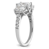 14kw 3-stone Oval Lab Grown VS/SI+ G+ Dia Complete Engagement Ring - RM-2A8A1988-7734