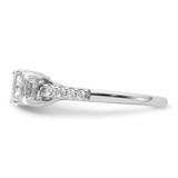 14kw 3-stone Oval Lab Grown VS/SI+ G+ Dia Complete Engagement Ring - RM-91009CCE-9853
