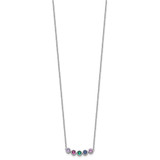 14KW 5 Family Birthstone Necklace Mounting