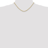 14K 16 inch 3mm Semi Solid Diamond-cut Rope with Lobster Clasp Chain