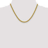 14K 16 inch 4.65mm Semi-Solid 3-Wire Wheat with Lobster Clasp Chain