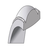 14KW 7mm Milgrain Comfort Fit Band Size 7