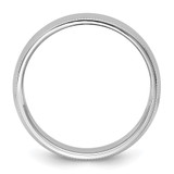 14KW 7mm Milgrain Half Round Band Size 8