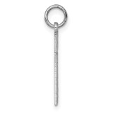 14kw Large Brushed Diamond-cut  Number 1 Charm
