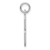 14kw Large Brushed Diamond-cut  Number 8 Charm