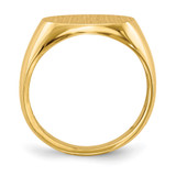 14k 16.0x12.0mm Open Back Mens Signet Ring