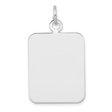 14kw Plain Rectangular .035 Gauge Engravable Disc Charm