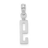 14kw Polished Number 9 Pendant