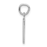 14kw Small Polished Number 9 Charm