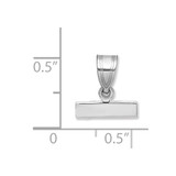 14kw Small Polished Top Charm
