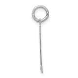 14kw Small Satin Number 72 Charm