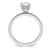 14kw Solitaire with Flair Oval 1.5ct Center VS DEF Cert. LG Diamond Comp.