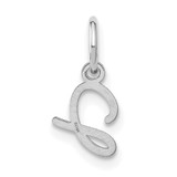 14KW Upper case Letter J Initial Charm