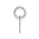 14KW Upper case Letter V Initial Charm