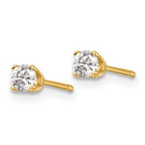 14ky .20ct. I2 K-L Diamond Stud Push-on Post Earrings