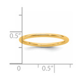 14KY 1.5mm Standard Comfort Fit Band Size 9