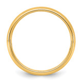 14KY 5.5mm Milgrain Half Round Band Size 5