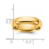 14KY 5.5mm Standard Comfort Fit Band Size 7