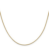 14K 18 inch .95mm Box with Lobster Clasp Chain