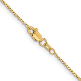 14K 18 inch .95mm Twisted Box with Lobster Clasp Chain