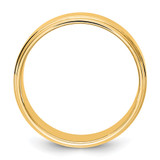14KY 7mm Flat with Step Edge Band Size 12