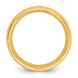 14KY 7mm Milgrain Comfort Fit Band Size 5