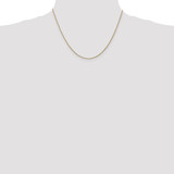 14K 18 inch 1.05mm Diamond-cut Spiga with Lobster Clasp Chain