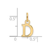 14ky Cutout Letter D Initial Pendant - XN-1C1056CE-9200