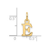 14ky Cutout Letter E Initial Pendant - XN-57E280EE-7946