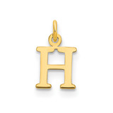 14ky Cutout Letter H Initial Pendant - XN-92B14EE5-7009