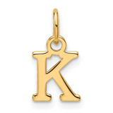 14ky Cutout Letter K Initial Pendant - XN-9D19608B-3321