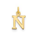 14ky Cutout Letter N Initial Pendant - XN-7D9B424B-8656