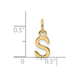 14ky Cutout Letter S Initial Pendant - XN-12718077-4391