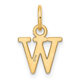 14ky Cutout Letter W Initial Pendant - XN-CBA82358-4403