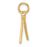 14ky Fancy Comb and Scissors Pendant